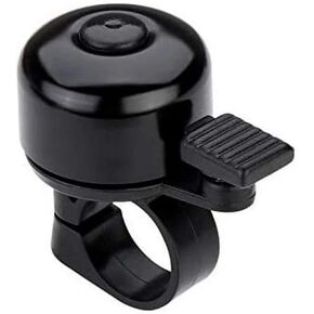 Black Bike Bell with Loud Melodious Sound Classic Mini Bicycle Bell for Kids Adults Bike Horn for Road, Mountain Bike for Scooter, MTB, BMX，Accessories