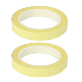 Hyuduo 2pcs Yellow Insulation Tape Electrical Tape Transformer Adhesive Industrial Accessories for Electronic Components Motor Capacitor 16mmx66m