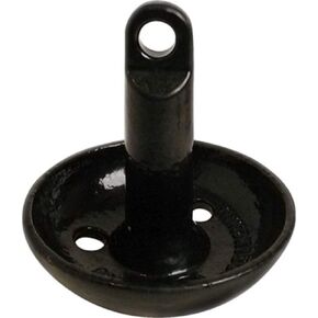 SeaSense Mushroom Boat Anchor - Ideal for Skiffs, Canoes, Kayaks & More, Great for Sandy, Muddy or Weedy Bottoms - Cast Iron w/ Black Vinyl Coating, 10 lbs, For Boats Up to 15’