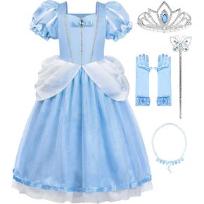 ReliBeauty Princess Costume for Girls Halloween Fairy Fancy Dress for Role Play