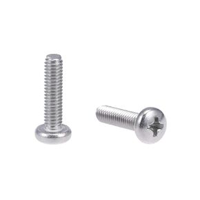 uxcell M4x16mm Machine Screws Pan Phillips Cross Head Screw 304 Stainless Steel Fasteners Bolts 20Pcs