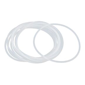 X AUTOHAUX Silicone O-Rings, 95mm OD 88.8mm ID 3.1mm Width VMQ Seal Gasket for Compressor Valves Pipe Repair, White, Pack of 10