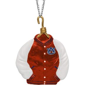 FOCO Holiday Christmas Team Logo Varsity Jacket Ornament