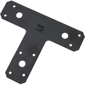 National Hardware N266-471 1161BC T Plates in Black finish,6" x 5", 1 Count
