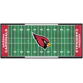 FANMATS - 7343 NFL Arizona Cardinals Nylon Face Football Field Runner 30"x72"
