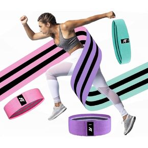 Resistance Bands for Working Out - 3 Levels Exercise Bands for Full-Body Fitness - Booty Bands for Working Out - Exercising Bands for Home