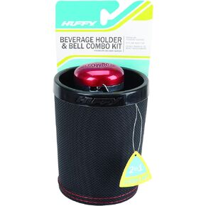 Huffy Beverage Holder and Bike Bell Combo Kit