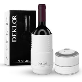 Wine Chiller - Wine Coolers for Wine Bottles and Champagnes, Keeps Wine and Beverages Cold - Perfect Wine Gift For Parties and Dinners