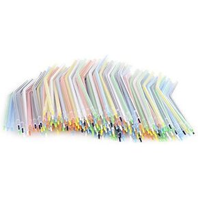 200 PCS of Colorful Disposable Dental Spray Nozzles Tips For 3-Way Air Water Syringe