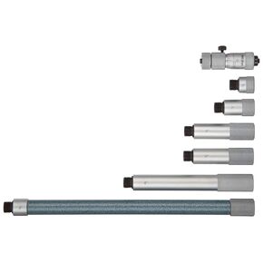Mitutoyo 137-014 Tubular Vernier Inside Micrometer, Extension Rod Type, Carbide Tipped Face, 2-2.5" Range, 0.001" Graduation, +/-0.00017" Accuracy