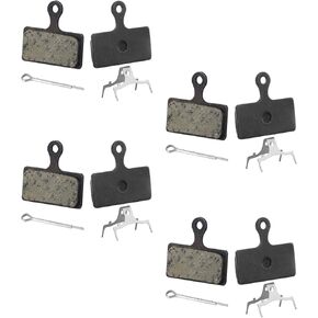 4 Pairs Bicycle Brake Pads, Premium Semi-Metallic Mountain Bike Disk Brake Pads Replacement Compatible with Shimano Deore M615 M666 M675 M785 M960 M985 M988