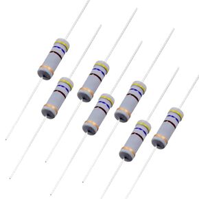 uxcell 50Pcs 470 Ohm Resistor, 3W 5% Tolerance Carbon Film Resistors, 4 Bands for DIY Electronic Projects and Experiments