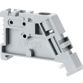 GKEEMARS EW-35 DIN Rail Terminal Block End Stopper, Screw Clamp Type Terminal Block End Bracket for 35mm Width Rail (Pack of 30)