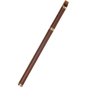 Key of C Wooden Whistle VCC-01 Great Sound Hand Carved Stabilized Wood Traditional Folk Wind Instrument Flute Orchestra Unique Woodwind Handmade Brown Wood