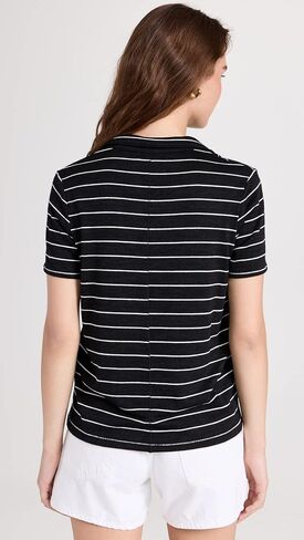 rag & bone Women's The Knit Stripe Polo in Saudi Arabia