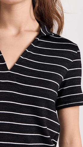 rag & bone Women's The Knit Stripe Polo in Saudi Arabia