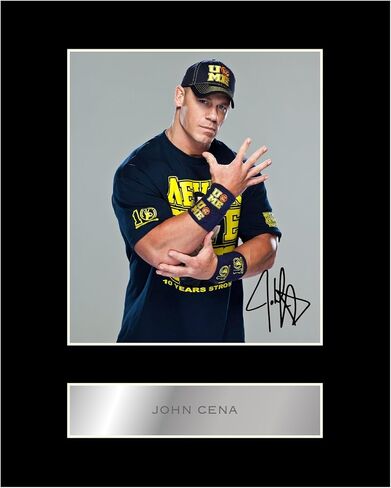 عرض الصور المثبتة مسبقًا على توقيع John Cena رقم 11 صورة توقيع مطبوعة مقاس 10×8 بوصة in Saudi Arabia