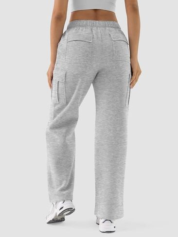 ATHMILE Womens Cargo Sweatpants Casual Baggy Fleece High Waisted Joggers Pants in Saudi Arabia