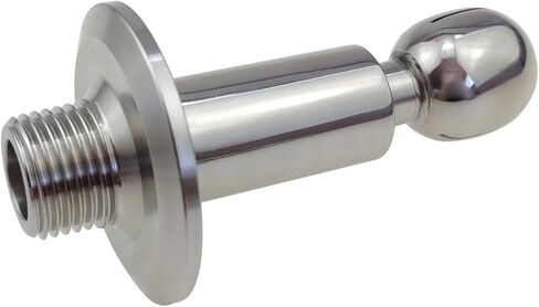 1.5 "ثلاثي المشبك إلى 1/2" NPT ذكر الصحية CIP الدورية رذاذ الكرة الفولاذ المقاوم للصدأ SS304 خزان تنظيف الكرة in Kuwait