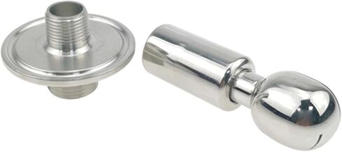 1.5 "ثلاثي المشبك إلى 1/2" NPT ذكر الصحية CIP الدورية رذاذ الكرة الفولاذ المقاوم للصدأ SS304 خزان تنظيف الكرة in Kuwait
