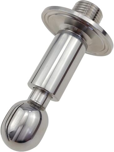 1.5 "ثلاثي المشبك إلى 1/2" NPT ذكر الصحية CIP الدورية رذاذ الكرة الفولاذ المقاوم للصدأ SS304 خزان تنظيف الكرة in Kuwait