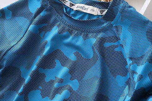 Jellyuu Boys Summer Clothing Sets Kids Outfit Set Camouflage Short Sleeve T-Shirt+ Shorts Sportswear 3-13Years in Kuwait