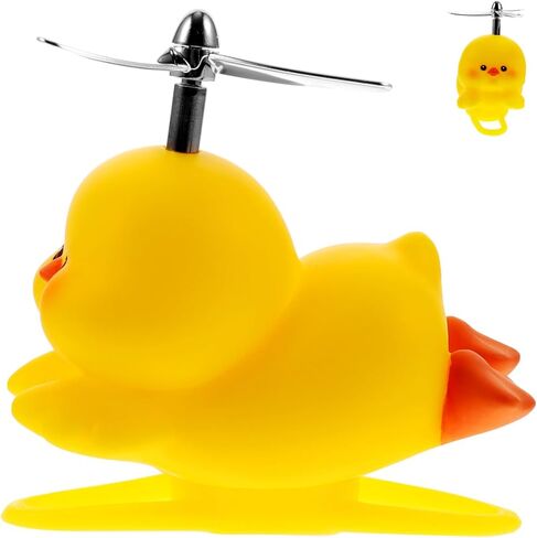 INOOMP Duck Bike Bell, Duck Bicycle Horns, Cute Propeller Handlebar Bicycle Horns, Duck Car Ornaments for Kids Adults Sport Outdoor in Saudi Arabia