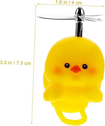 INOOMP Duck Bike Bell, Duck Bicycle Horns, Cute Propeller Handlebar Bicycle Horns, Duck Car Ornaments for Kids Adults Sport Outdoor in Saudi Arabia