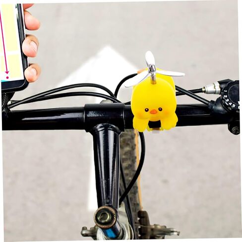 INOOMP Duck Bike Bell, Duck Bicycle Horns, Cute Propeller Handlebar Bicycle Horns, Duck Car Ornaments for Kids Adults Sport Outdoor in Saudi Arabia