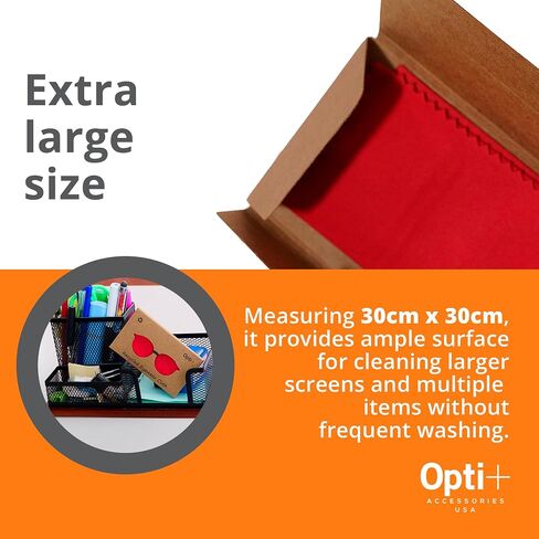 Microfiber Cleaning Cloth 10 Units | Sustainable Reading Glasses Wipes - Glasses Cleaner Lens Wipes for Eyeglasses in Saudi Arabia