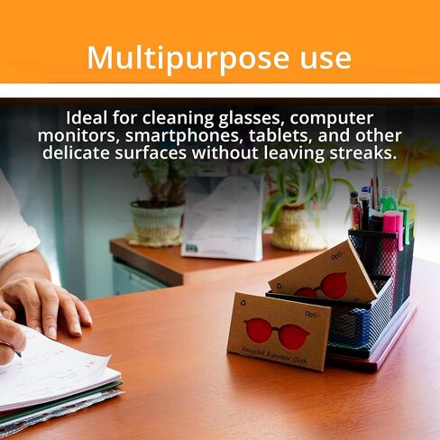 Microfiber Cleaning Cloth 10 Units | Sustainable Reading Glasses Wipes - Glasses Cleaner Lens Wipes for Eyeglasses in Saudi Arabia