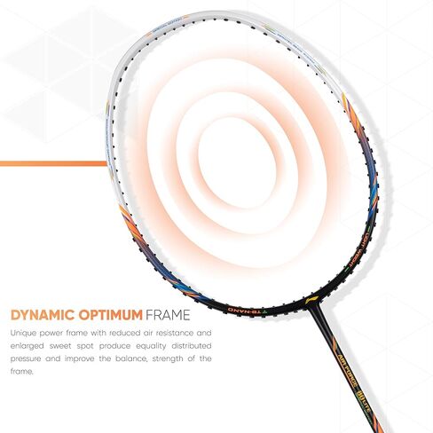 مضرب كرة الريشة من ألياف الكربون 77 G2 من Li-Ning مع غطاء كامل مجاني in Saudi Arabia