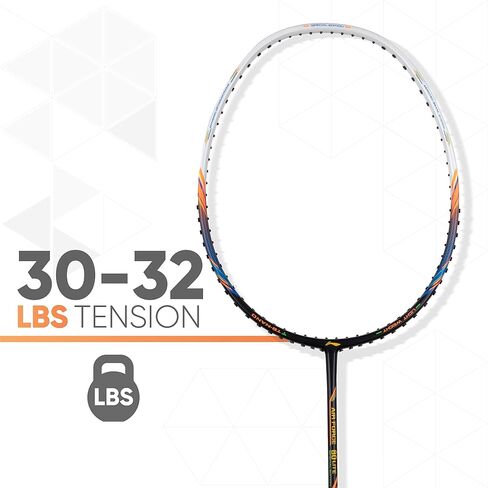 مضرب كرة الريشة من ألياف الكربون 77 G2 من Li-Ning مع غطاء كامل مجاني in Saudi Arabia