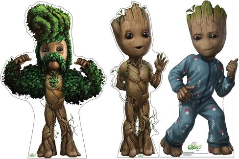 Cardboard People I am Groot (مجموعة من 3) قطع من الورق المقوى - Marvel's I Am Groot (مسلسل تلفزيوني) in Saudi Arabia