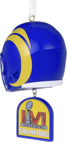 Hallmark Los Angeles Rams Super Bowl LVI Champs Figural Helmet Christmas Ornament (0001OSL2374) in Saudi Arabia