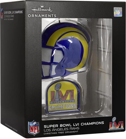 Hallmark Los Angeles Rams Super Bowl LVI Champs Figural Helmet Christmas Ornament (0001OSL2374) in Saudi Arabia