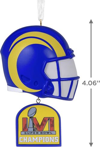 Hallmark Los Angeles Rams Super Bowl LVI Champs Figural Helmet Christmas Ornament (0001OSL2374) in Saudi Arabia