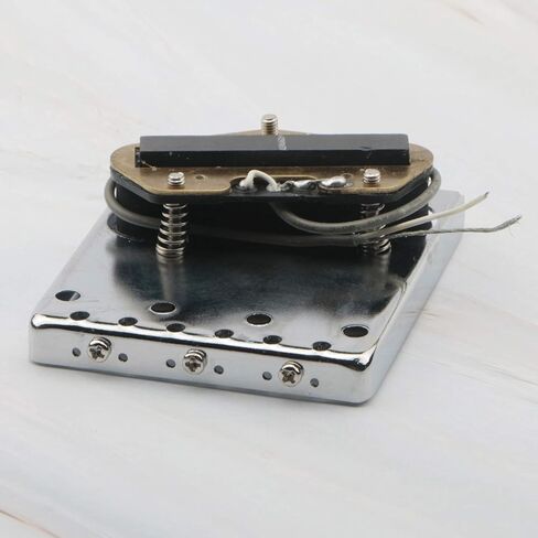 Bridge 3 Saddle with Pickup for Fender Telecaster Vintage Style Electric Guitar Parts Replacemen,Chrome in Kuwait