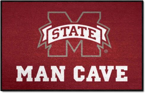 FANMATS 14572 NCAA - Mississippi State Bulldogs Man Cave Starter Mat Accent Rug - 19in. x 30in. | Sports Fan Home Decor Rug and Tailgating Mat in Saudi Arabia