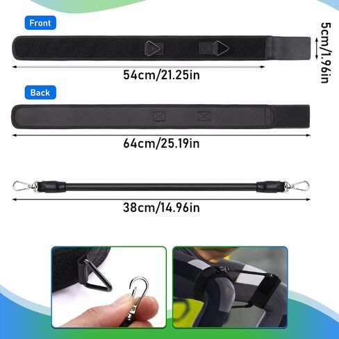 TOBWOLF Speed Agility Strength Leg Resistance Bands, Thigh Resistance Bands with Elastic Training Rope, Speed & Strength Leg Training Bands for Exercise Fitness Fast Sprinting, Running Power Agility in Saudi Arabia