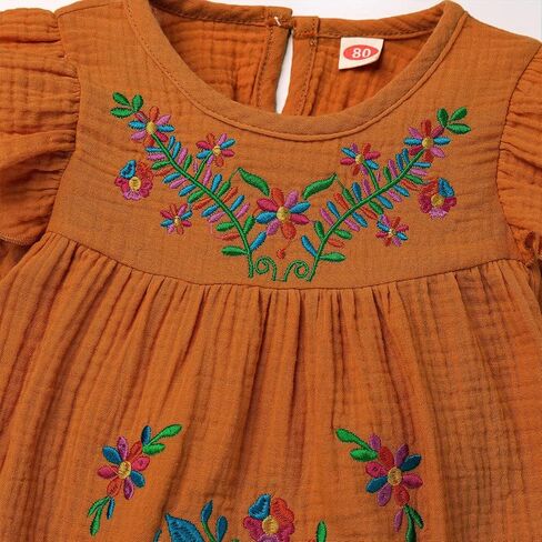 Mexican Dress for Girls 2024 Traditional Vestidos Mexicanos Cinco De Mayo Easter Embroidered Dresses Toddler Kids in Saudi Arabia