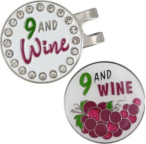 Nine and Wine Golf Ball Marker and Hat Clip in Saudi Arabia