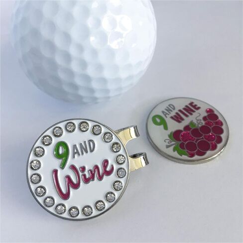 Nine and Wine Golf Ball Marker and Hat Clip in Saudi Arabia