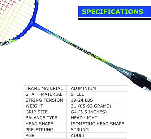 Yonex Nanoray 6000I G4-U Badminton Racquet in Saudi Arabia