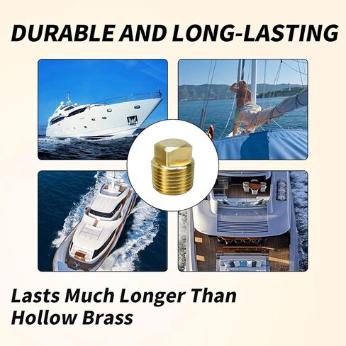 مجموعة سدادات تصريف القارب، 1/2 بوصة من النحاس الصلب، قابس تصريف لمعظم هياكل القوارب، ملحقات القوارب الأساسية، سدادات تصريف من النحاس الصلب شائعة الاستخدام في هياكل القوارب، سدادات تصريف القوارب in Kuwait