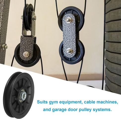 PATIKIL Universal Bearing Pulley Wheel, Nylon Bearing Pulley Wheel Lifting Bearing Wheel Replace for Gym Equipment in Saudi Arabia