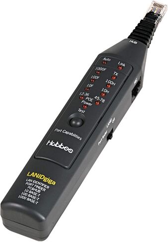 Hobbes 256655G LAN ID Giga - رابط جهاز الشبكة الاحترافي ومعرف حالة السرعة مع Portfinder ومدقق PoE in Kuwait