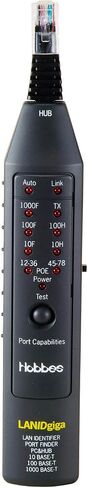 Hobbes 256655G LAN ID Giga - رابط جهاز الشبكة الاحترافي ومعرف حالة السرعة مع Portfinder ومدقق PoE in Kuwait