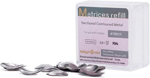 إعادة تعبئة مصفوفات الأسنان بمصفوفة معدنية محيطية (كبيرة مع عبوة حافة 50 قطعة) in Kuwait