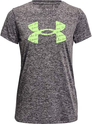 تي شيرت نسائي من Under Armour بشعار Tech Twist Big وأكمام قصيرة ورقبة دائرية in Saudi Arabia